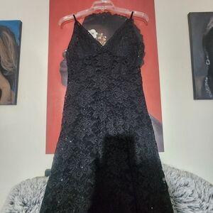 Morgan & Co. Black Lace Gown